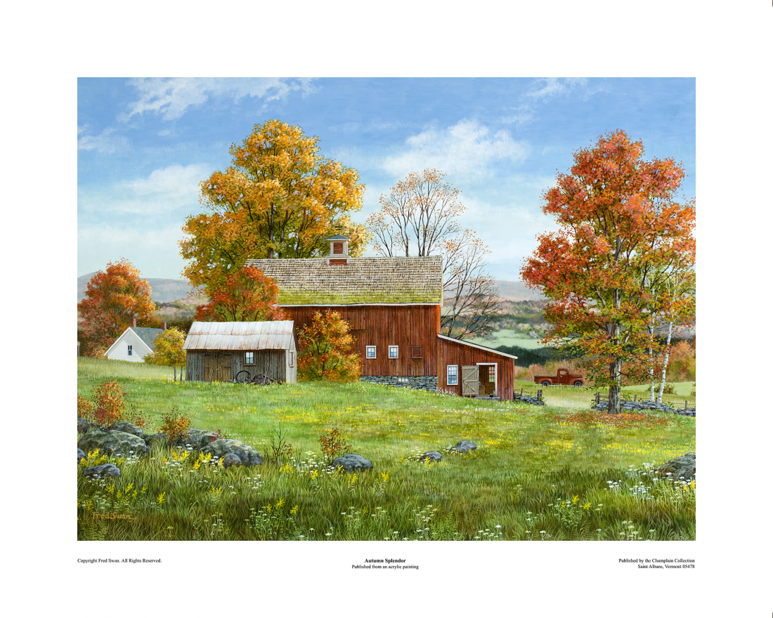 Splendid Colors - American Realist Painting by Fred Swan
